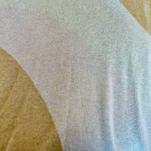 Pink, cream, and beige sweater. Cute and minimalistic, goes with many things.